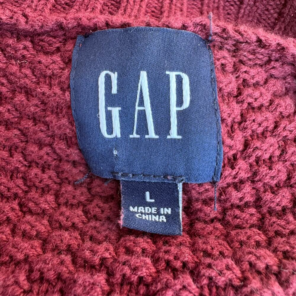 GAP Chunky Open-Front Cardigan - Raspberry Pink - Picture 5 of 5